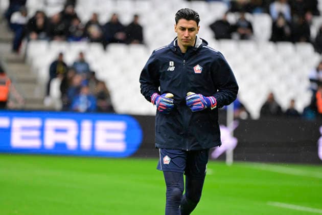 FOOTBALL : Olympique de Marseille VS LOSC - Ligue 1 McDonald s - 22 03 2026 Berke Özer (LOSC) - Ligue 1 McDonald™s match between Olympique de Marseille and LOSC on March 22, 2026 at the Orange Velodrome Stadium in Marseille. MarseilleFrance  Copyright: xWilliamxCannarellax