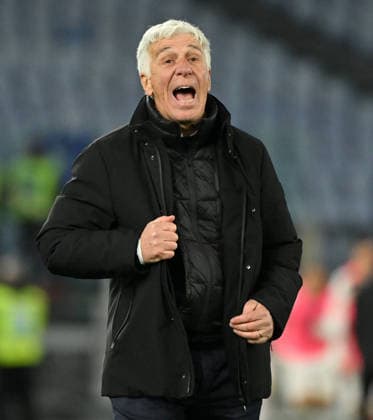 (260323) -- ROME, March 23, 2026 -- Roma s head coach Giampiero Gasperini reacts during a Serie A football match between Roma and Lecce in Rome, Italy, March 22, 2026. (Photo by Xinhua) (SP)ITALY-ROME-FOOTBALL-SERIE A-ROMA VS LECCE AlbertoxLingria 