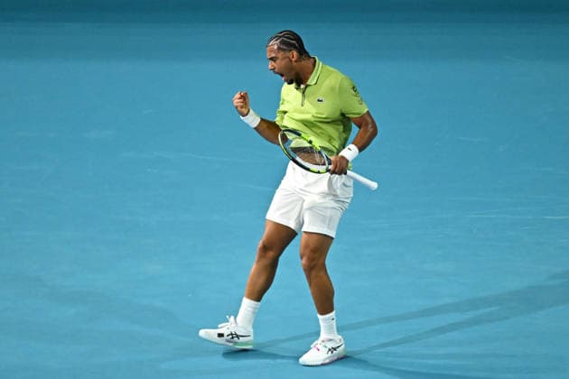 Itau Miami Open - Arthur Fils Arthur Fils (FRA) during his third round match at the Itau Miami Tennis Open in Miami , USA, on March 22, 2026. Photo by Corinne Dubreuil ABACAPRESS.COM Miami United States  Copyright: xDubreuilxCorinne ABACAx