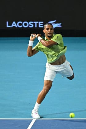 Itau Miami Open - Arthur Fils Arthur Fils (FRA) during his third round match at the Itau Miami Tennis Open in Miami , USA, on March 22, 2026. Photo by Corinne Dubreuil ABACAPRESS.COM Miami United States  Copyright: xDubreuilxCorinne ABACAx