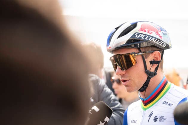 March 23, 2026, Sant Feliu De Guixols, Girona, Spain: Sant Feliu De Guixols. Belgian rider Remco Evenepoel at the Team presentation of the Volta Catalunya 2026 cycling race Sant Feliu De Guixols Spain - ZUMAm214 20260323_zip_m214_016 Copyright: xMatteoxSeccix