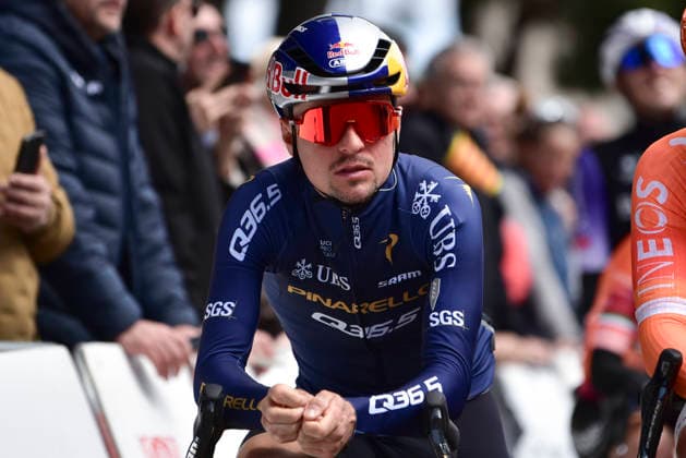 March 23, 2026, Sant Feliu De Guixols, Girona, Spain: Sant Feliu De Guixols. British GC contender Thomas Pidcock on the starting line of the Volta Catalunya 2026 cycling race Sant Feliu De Guixols Spain - ZUMAm214 20260323_zip_m214_031 Copyright: xMatteoxSeccix