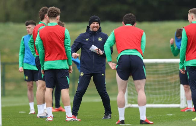 Republic of Ireland U21, U 21 Squad Training, FAI National Training Centre, Dublin 23 3 2026 Assistant coach Stephen O Donnell Stephen O Donnell 23 3 2026  Copyright: x INPHO TomxMaherx RDR_7763