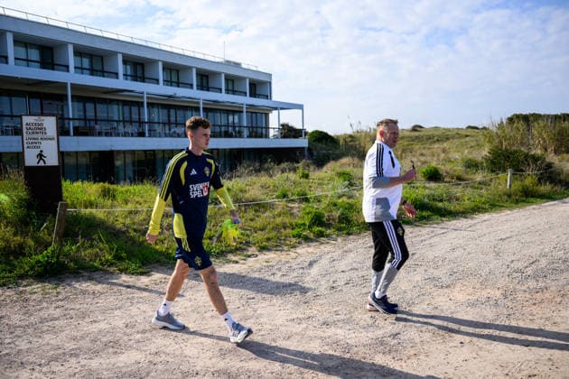 260323 Williot Swedberg of the Swedish national football team during a training session on March 23, 2026 in Valencia. Photo: Joel Marklund BILDBYRAN kod JM JM0804 bbeng fotboll football soccer fotball vm-kval FIFA World Cup, WM, Weltmeisterschaft, Fussball qualifier qualifier träning practice training sverige sweden sverige a Copyright: JOELxMARKLUND BB260323JM028