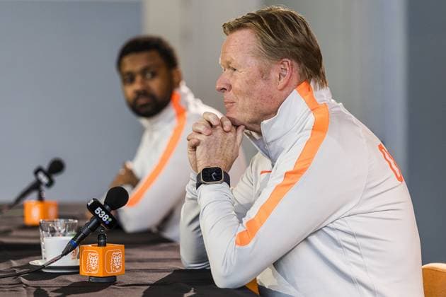 ZEIST , 23-03-2026 , KNVB campus , season 2025 2026 , Dutch football , press conference, PK, Pressekonferenz Ronals Koeman , picture shows, Ronald koeman. Press conference Ronald Koeman  x202605064x Copyright: