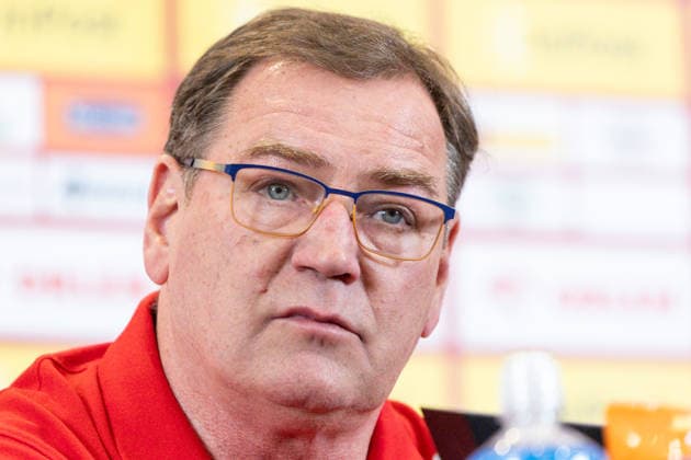 Poland national team, Nationalteam press conference, PK, Pressekonferenz Coach Jan Urban during a Poland national team press conference ahead of the FIFA World Cup, WM, Weltmeisterschaft, Fussball 2026 qualifier semi-final match Poland vs Albania in Warsaw, Poland, on March 23, 2026 Warsaw Poland  Copyright: xFotoxOlimpikx originalFilename:jastrzebowski-polandna260323_npXv7.jpg