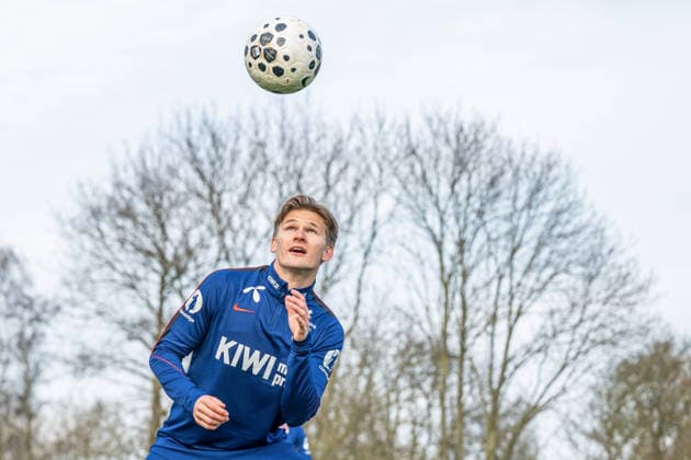 260323 David Moller Wolfe of the Norwegian national football team during a training session on March 23, 2026 in Wijdewormer. Photo: Vegard Grott BILDBYRAN kod VG VG0897 bbeng fotball football soccer fotboll norge norway trening träning training practice amsterdam Copyright: VEGARDxGRoTT BB260323VG004
