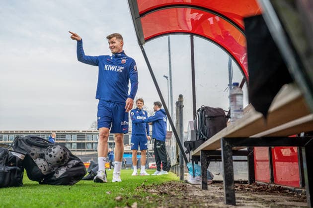 260323 Alexander Sorloth of the Norwegian national football team during a training session on March 23, 2026 in Wijdewormer. Photo: Vegard Grott BILDBYRAN kod VG VG0897 bbeng fotball football soccer fotboll norge norway trening träning training practice amsterdam Copyright: VEGARDxGRoTT BB260323VG015