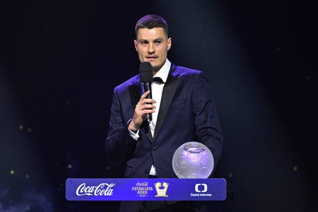 The awards ceremony for the 61st annual Footballer of the Year poll to select the best Czech player, March 23, 2026, Prague. The second place in the poll went to Patrik Schick. (CTKxPhoto VitxSimanek) CTKPhotoP2026032308134  CTKPhotoP2026032308134