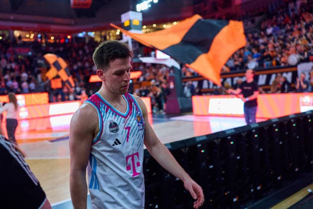 Grayson Murphy (Telecom Baskets Bonn, 07)enttaeuscht, Enttaeuschung nach Niederlage GER, ratiopharm ulm vs. Telekom Baskets Bonn, Basketball, 25. Spieltag, EasyCredit BBL, Spielzeit 2025 2026, 23.03.2026 GER, ratiopharm ulm vs. Telekom Baskets Bonn, Basketball, 25. Spieltag, EasyCredit BBL, Spielzeit 2025 2026, 23.03.2026 Neu-Ulm Copyright: xEibner-Pressefoto GeraldxOelze-dexStoppanyx EP_ODS