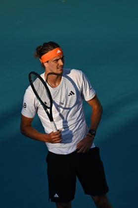 Itau Miami Tennis Open - Alexander Zverev Alexander Zverev (GER) during his third round match at the Itau Miami Tennis Open in Miami , USA, on March 23, 2026. Photo by Corinne Dubreuil ABACAPRESS.COM Miami United States  Copyright: xDubreuilxCorinne ABACAx