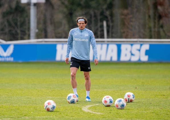 Fussball, Herren, Saison 2025 26, 2. Bundesliga, Hertha BSC, Training, Fabian Reese (Hertha BSC), 24.03. 2026,