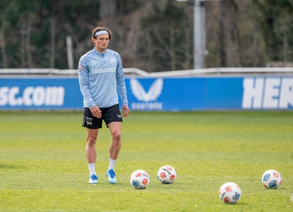 Fussball, Herren, Saison 2025 26, 2. Bundesliga, Hertha BSC, Training, Fabian Reese (Hertha BSC), 24.03. 2026,