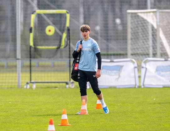 Fussball, Herren, Saison 2025 26, 2. Bundesliga, Hertha BSC, Training, Kennet Eichhorn (Hertha BSC), 24.03. 2026, *** Soccer, Men, Season 2025 26, 2 Bundesliga, Hertha BSC, Training, Kennet Eichhorn Hertha BSC , 24 03 2026, Copyright: xSebastianxRäppold MatthiasxKochx