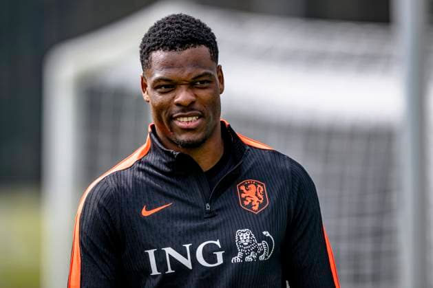 ZEIST - Denzel Dumfries of the Netherlands during the training of the Dutch national football team at the KNVB Campus in the run-up to the World Cup friendly against Norway on March 24, 2026 in Zeist, the Netherlands. (Photo by Stefan Koops EYE4IMAGES DeFodi Images) -