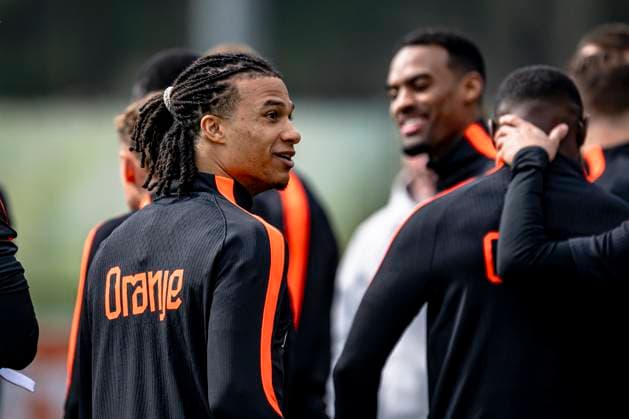 ZEIST - Nathan Ake of the Netherlands during the training of the Dutch national football team at the KNVB Campus in the run-up to the World Cup friendly against Norway on March 24, 2026 in Zeist, the Netherlands. (Photo by Stefan Koops EYE4IMAGES DeFodi Images) -