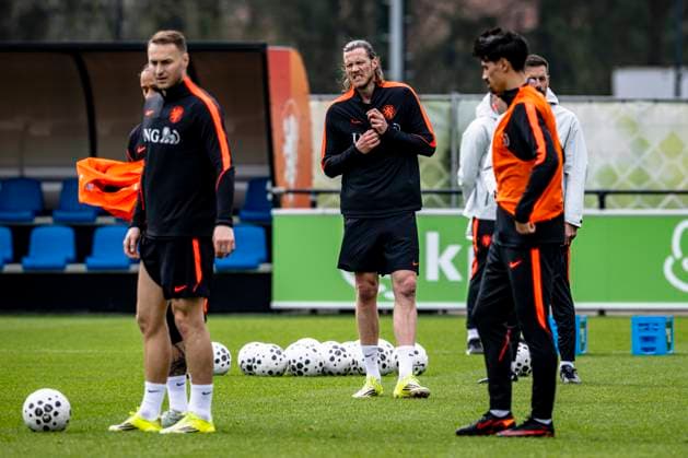 ZEIST - (C) Wout Weghorst of the Netherlands during the training of the Dutch national football team at the KNVB Campus in the run-up to the World Cup friendly against Norway on March 24, 2026 in Zeist, the Netherlands. (Photo by Stefan Koops EYE4IMAGES DeFodi Images) -