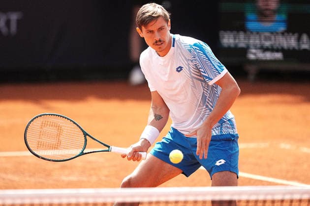 NAPOLI 24-03-2026 ATP, Tennis Herren CHALLENGER 125 -GUERRI NAPOLI TENNIS CUP 2026 Encounter Stan Wawrinnka , Matteo Martineau in the photo:Matteo Martineau, Tennis Club Napoli. Copyright: xFOTOAGENZIAx