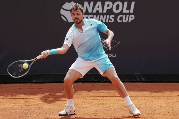 NAPOLI 24-03-2026 ATP, Tennis Herren CHALLENGER 125 -GUERRI NAPOLI TENNIS CUP 2026 Encounter Stan Wawrinnka , Matteo Martineau in photo:Stan Wawrinka, Tennis Club Napoli. Copyright: xFOTOAGENZIAx