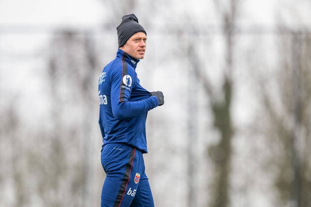 260324 Julian Ryerson of the Norwegian national football team during a training session on March 24, 2026 in Wijdewormer. Photo: Vegard Grott BILDBYRAN kod VG VG0899 bbeng fotball football soccer fotboll norge norway trening träning training practice amsterdam Copyright: VEGARDxGRoTT BB260324VG004