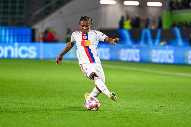 Fußball I Frauen I Saison 2025-2026 I Champions League I Viertelfinale I VfL Wolfsburg - OL Lyonnes I 24.03.2026 Melchie Dumornay (6, OL Lyonnes) Freisteller, Nahaufnahme, Porträt, Portrait, Einzelfoto, Einzelbild, Körper Wolfsburg Volkswagen Arena Niedersachsen Deutschland Copyright: xLobeca InesxHähnelx