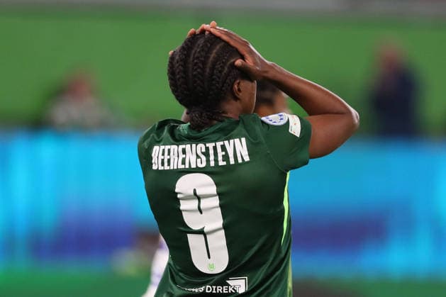 VfL vs. Lyon, CL Frauen, Wolfsburg, 24.03.2026, Fußball, Frauen, VfL Wolfsburg vs. Olympique Lyon, Champions League, Viertelfinale, Saison 2025 2026, Lineth Beerensteyn (VfL Wolfsburg) AOK Stadion Niedersachsen Deutschland