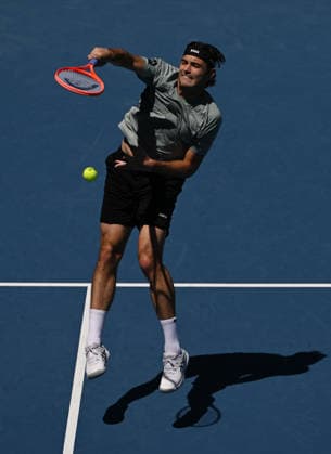 MIAMI GARDENS FL - MARCH 24: Jiri Lehecka Vs Taylor Fritz during The Miami Open held at Hard Rock Stadium on March 24, 2026 in Miami Gardens, Florida. Copyright: xmpi04x