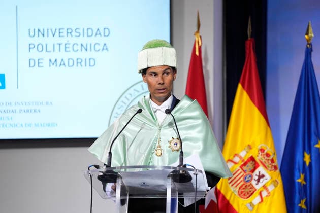 March 24, 2026, Madrid, Madrid, Spain: Rafael Nadal during the investiture of Rafael Nadal as Doctor Honoris Causa by the Technical University of Madrid at the UniversityÃ¢â‚¬â ¢s Rectorate on March 24, 2026, in Madrid, Spain. Madrid Spain - ZUMAa181 20260324_zaa_a181_080 Copyright: xOscarxJ.xBarrosox