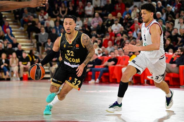 BASKET-BALL : AS Monaco VS Olimpia Milan - Turkish Airlines EuroLeague - 24 03 2026 Matthew Strazel (ASM) - Turkish Airlines EuroLeague match between AS Monaco and Olimpia Milan on March 24, 2026 at the Gaston-MÃ decin sports hall in Monaco MonacoMonaco  Copyright: xWilliamxCannarellax