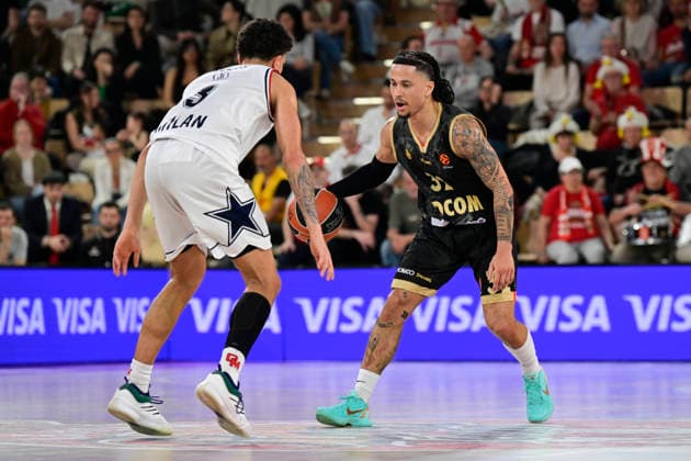 BASKET-BALL : AS Monaco VS Olimpia Milan - Turkish Airlines EuroLeague - 24 03 2026 Matthew Strazel (ASM) - Turkish Airlines EuroLeague match between AS Monaco and Olimpia Milan on March 24, 2026 at the Gaston-MÃ decin sports hall in Monaco MonacoMonaco  Copyright: xWilliamxCannarellax