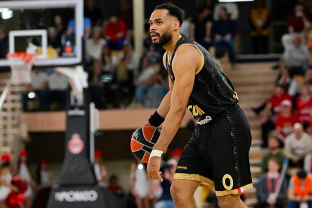 BASKET-BALL : AS Monaco VS Olimpia Milan - Turkish Airlines EuroLeague - 24 03 2026 Elie Okobo (ASM) - Turkish Airlines EuroLeague match between AS Monaco and Olimpia Milan on March 24, 2026 at the Gaston-MÃ decin sports hall in Monaco MonacoMonaco  Copyright: xWilliamxCannarellax
