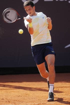NAPOLI 24-03-2026 ATP, Tennis Herren CHALLENGER 125 -GUERRI NAPOLI TENNIS CUP 2026 Encounter Francesco Forti - Vit Kopriva in photo: Vit Kopriva ,Tennis Club Napoli. Copyright: xFOTOAGENZIAx