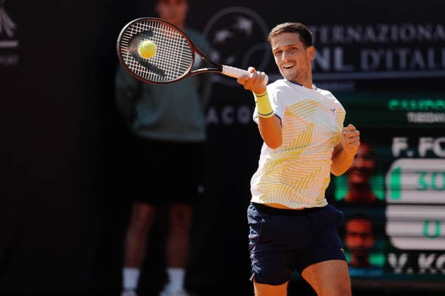 NAPOLI 24-03-2026 ATP, Tennis Herren CHALLENGER 125 -GUERRI NAPOLI TENNIS CUP 2026 Encounter Francesco Forti - Vit Kopriva in photo: Vit Kopriva ,Tennis Club Napoli. Copyright: xFOTOAGENZIAx