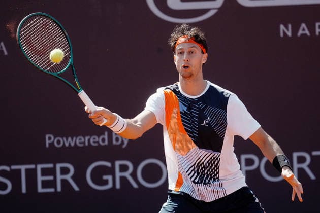 NAPOLI 24-03-2026 ATP, Tennis Herren CHALLENGER 125 -GUERRI NAPOLI TENNIS CUP 2026 Encounter Francesco Forti - Vit Kopriva in photo:Francesco Forti ,Tennis Club Napoli. Copyright: xFOTOAGENZIAx