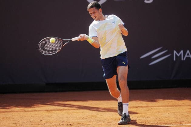 NAPOLI 24-03-2026 ATP, Tennis Herren CHALLENGER 125 -GUERRI NAPOLI TENNIS CUP 2026 Encounter Francesco Forti - Vit Kopriva in photo: Vit Kopriva ,Tennis Club Napoli. Copyright: xFOTOAGENZIAx