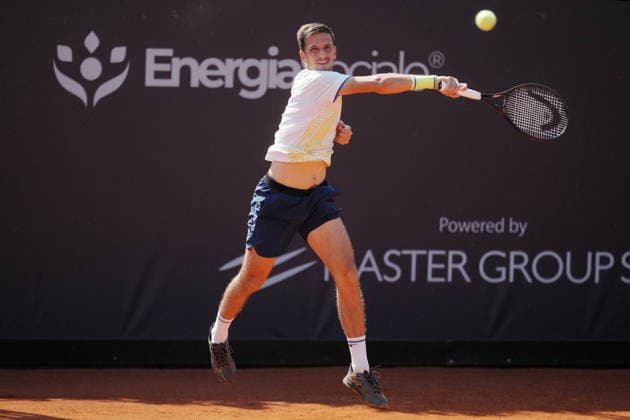NAPOLI 24-03-2026 ATP, Tennis Herren CHALLENGER 125 -GUERRI NAPOLI TENNIS CUP 2026 Encounter Francesco Forti - Vit Kopriva in photo: Vit Kopriva ,Tennis Club Napoli. Copyright: xFOTOAGENZIAx