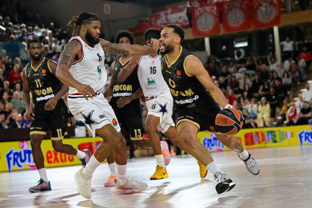 BASKET-BALL : AS Monaco VS Olimpia Milan - Turkish Airlines EuroLeague - 24 03 2026 Elie Okobo (ASM) - Turkish Airlines EuroLeague match between AS Monaco and Olimpia Milan on March 24, 2026 at the Gaston-MÃ decin sports hall in Monaco MonacoMonaco  Copyright: xWilliamxCannarellax