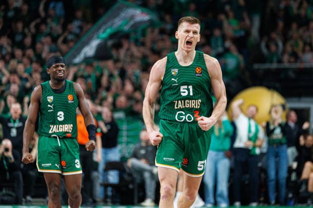 Eurolygos rungtynese Kaune susitiko Kauno Žalgiris ir Miuncheno Bayern . 2026-03-24, Kaunas Kaunas Lietuva Copyright: xErikasxOvcarenkox