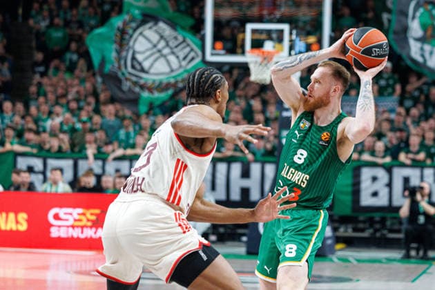 Eurolygos rungtynese Kaune susitiko Kauno Žalgiris ir Miuncheno Bayern . 2026-03-24, Kaunas Kaunas Lietuva Copyright: xErikasxOvcarenkox