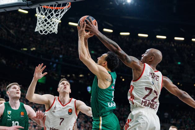 Eurolygos rungtynese Kaune susitiko Kauno Žalgiris ir Miuncheno Bayern . 2026-03-24, Kaunas Kaunas Lietuva Copyright: xErikasxOvcarenkox