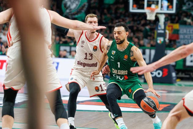 Eurolygos rungtynese Kaune susitiko Kauno Žalgiris ir Miuncheno Bayern . 2026-03-24, Kaunas Kaunas Lietuva Copyright: xErikasxOvcarenkox