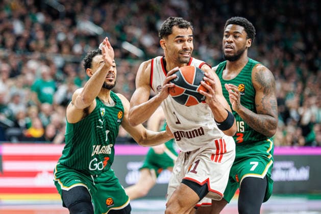 Eurolygos rungtynese Kaune susitiko Kauno Žalgiris ir Miuncheno Bayern . 2026-03-24, Kaunas Kaunas Lietuva Copyright: xErikasxOvcarenkox