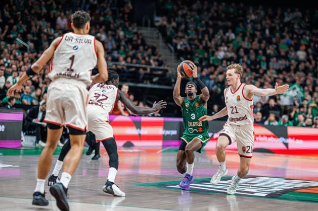 Eurolygos rungtynese Kaune susitiko Kauno Žalgiris ir Miuncheno Bayern . 2026-03-24, Kaunas Kaunas Lietuva Copyright: xErikasxOvcarenkox