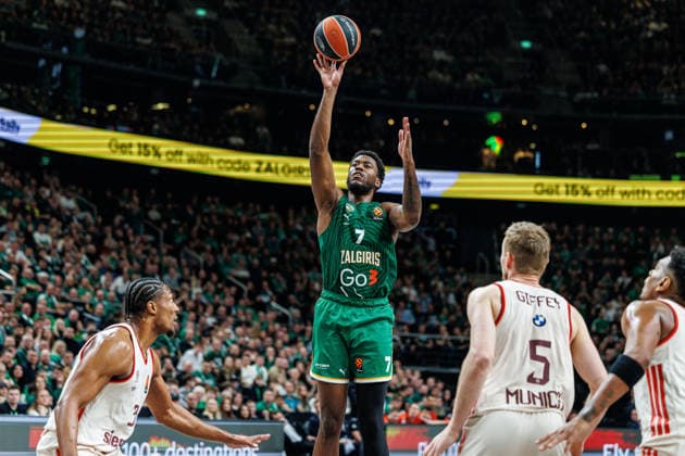 Eurolygos rungtynese Kaune susitiko Kauno Žalgiris ir Miuncheno Bayern . 2026-03-24, Kaunas Kaunas Lietuva Copyright: xErikasxOvcarenkox