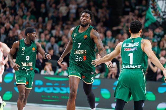 Eurolygos rungtynese Kaune susitiko Kauno Žalgiris ir Miuncheno Bayern . 2026-03-24, Kaunas Kaunas Lietuva Copyright: xErikasxOvcarenkox