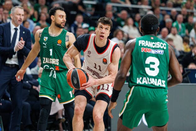 Eurolygos rungtynese Kaune susitiko Kauno Žalgiris ir Miuncheno Bayern . 2026-03-24, Kaunas Kaunas Lietuva Copyright: xErikasxOvcarenkox
