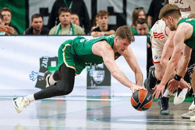 Eurolygos rungtynese Kaune susitiko Kauno Žalgiris ir Miuncheno Bayern . 2026-03-24, Kaunas Kaunas Lietuva Copyright: xErikasxOvcarenkox