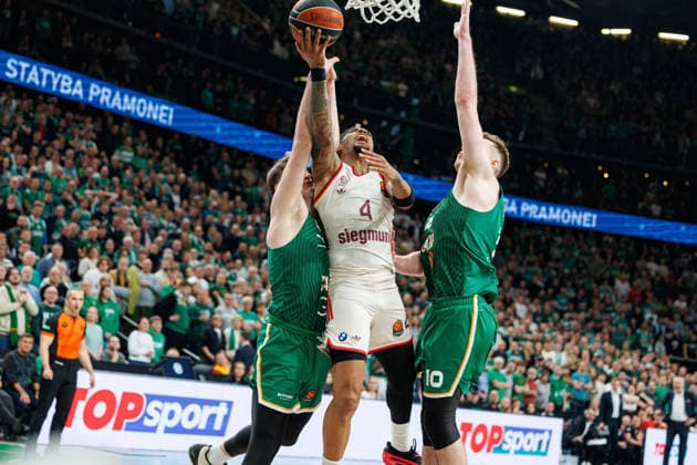 Eurolygos rungtynese Kaune susitiko Kauno Žalgiris ir Miuncheno Bayern . 2026-03-24, Kaunas Kaunas Lietuva Copyright: xErikasxOvcarenkox