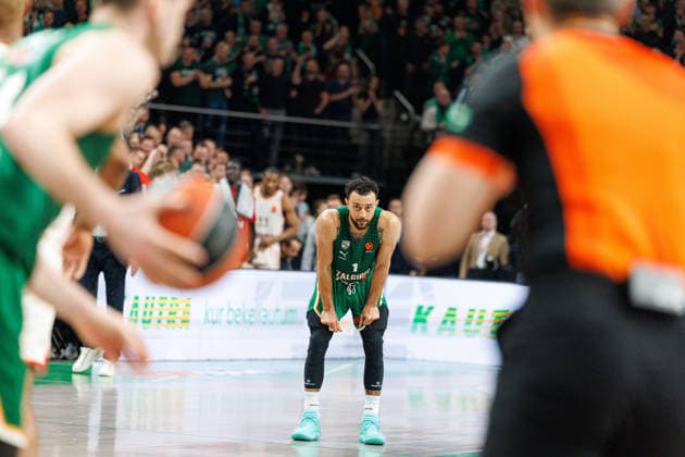 Eurolygos rungtynese Kaune susitiko Kauno Žalgiris ir Miuncheno Bayern . 2026-03-24, Kaunas Kaunas Lietuva Copyright: xErikasxOvcarenkox