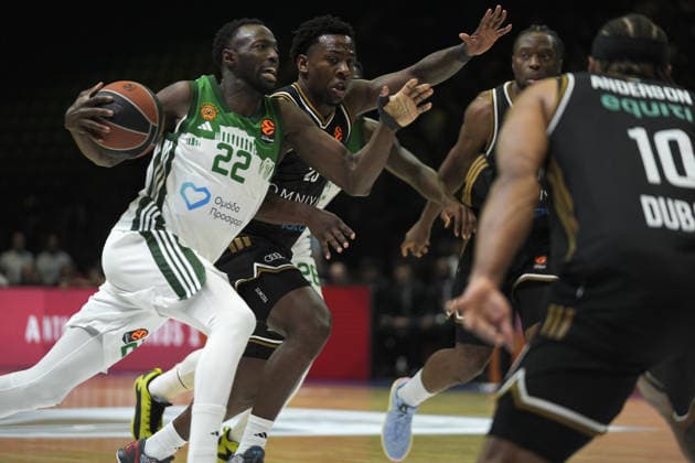 Dubai Basketball v Panathinaikos Aktor Athens - Euroleague SARAJEVO, BOSNIA AND HERZEGOVINA - MARCH 24: Jerian Grant (22) of Panathinaikos AKTOR Athens in action during the EuroLeague match between Dubai Basketball and Panathinaikos Aktor Athens at Zetra Arena on March 24, 2026 in Sarajevo, Bosnia and Herzegovina. Samir Jordamovic Anadolu Sarajevo Bosnia and Herzegovina. Editorial use only. Please get in touch for any other usage.  Copyright: x2026xAnadoluxSamirxJordamovicx